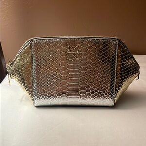 Victorias Secret - Vintage Silver Snake Pattern Make Up Bag